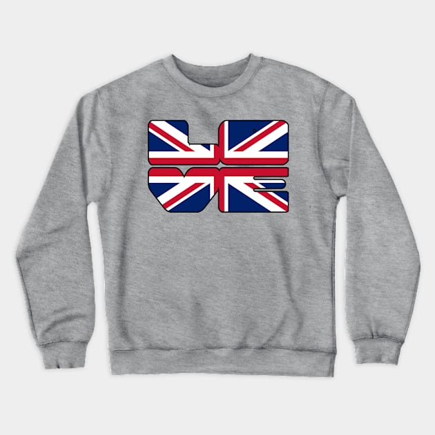 Love Great Britain - Union Jack Crewneck Sweatshirt by SolarCross